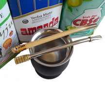 Load image into Gallery viewer, Yerba Mate 6 Sample Bags (ALL TYPES) Kit – Steel Mate Cup &amp; 2 Bombillas