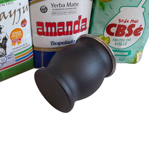 Yerba Mate 6 Sample Bags (ALL TYPES) Kit – Steel Mate Cup & 2 Bombillas