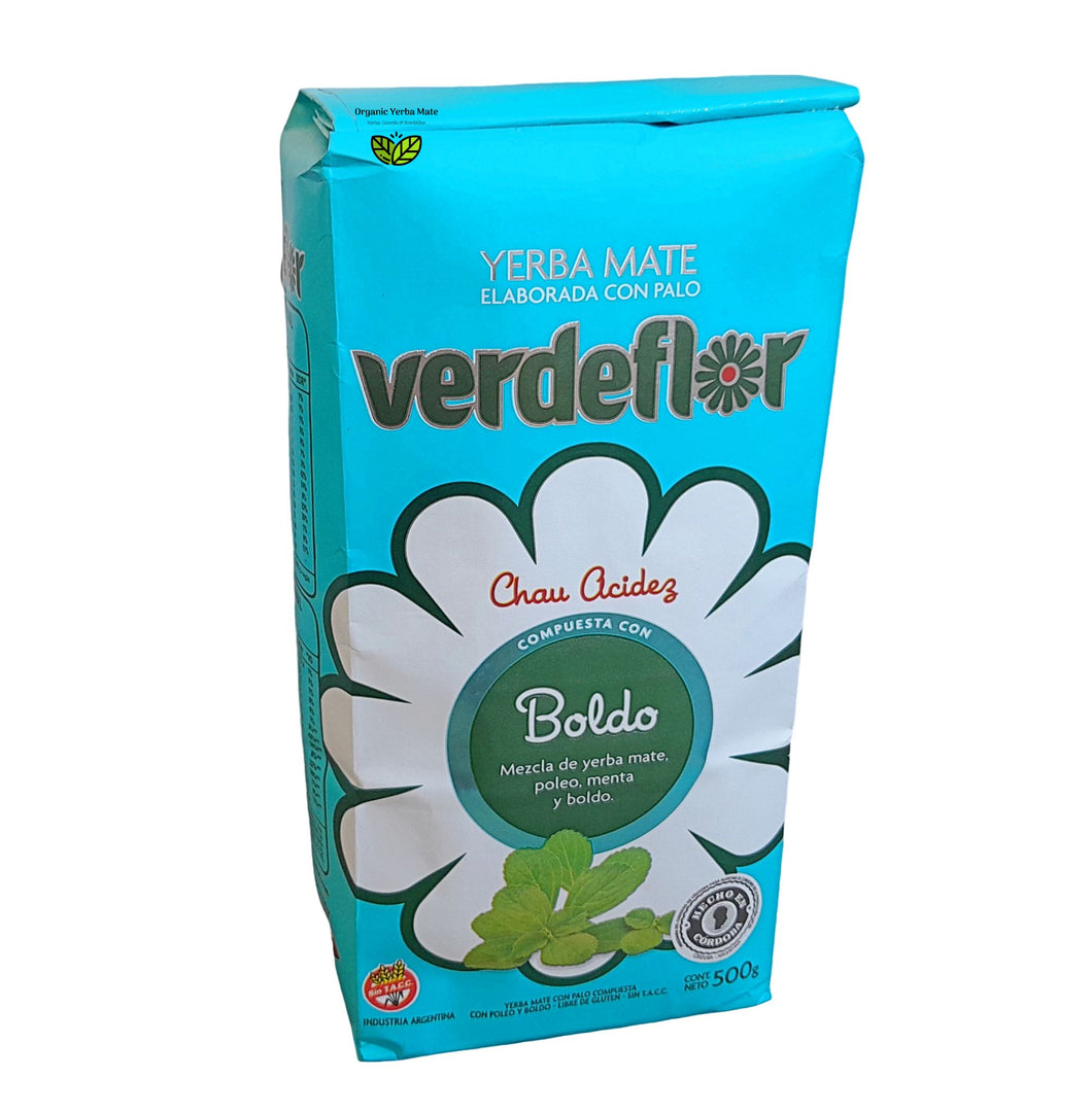 Yerba Mate Verdeflor Boldo with Added Natural Herbs - 500g Pack